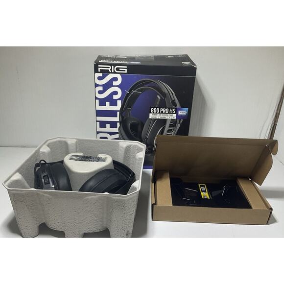 RIG 800 PRO HD Wireless Headset w Base for PC, PS4, PS5 (Black) - Open Box - Picture 5 of 5